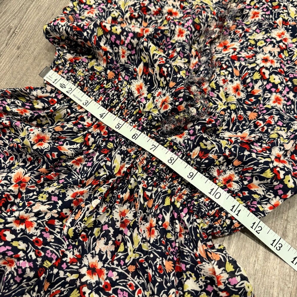 Poupette St. Barth Ilona Romper Navy Azalea XS - Picture 6 of 9